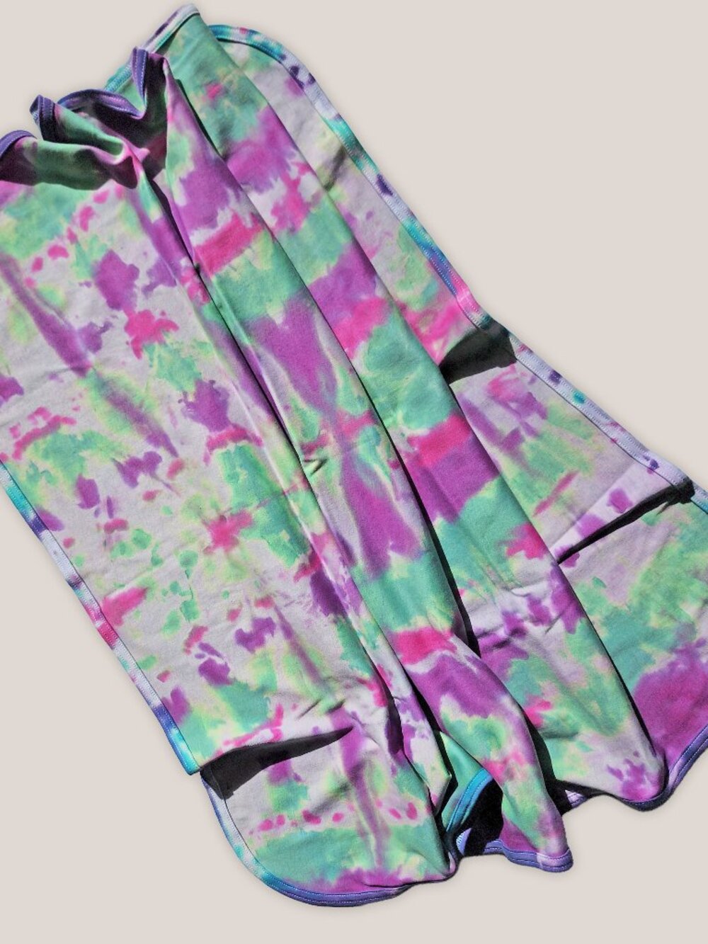 Cosmic Bloom Tie Dye Organic Baby Blanket | Hand Dyed Cotton Baby Crib Gift